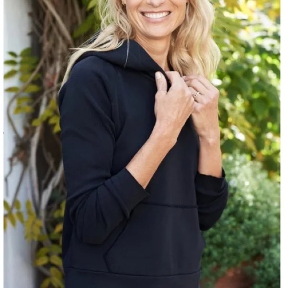 Frank & Eileen Melanie triple fleece essentials hoodie in navy blue size S.